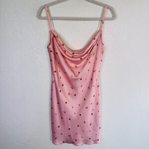 Ieena for MacDuggal Dress Womens 6 Mini Floral Dainty Satin Slip Summer Resort